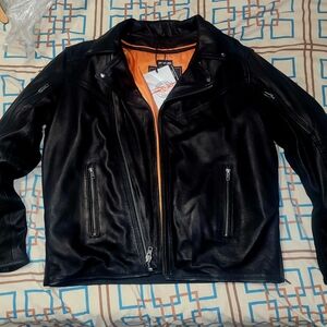 Men's Black Leather Jacket